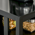 Table de Buffet avec 2 Portes, Meuble de Rangement de Cuisine avec Étagères Réglables pour Cuisine et Salle à Manger