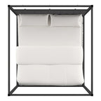Lit à baldaquin king-size Solivita avec cadre nickel noir par INSPIRE Q Bold