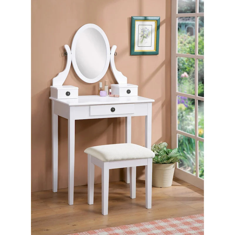 Coiffeuse et tabouret Moniys Wood Moniya