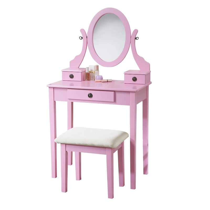 Coiffeuse et tabouret Moniys Wood Moniya