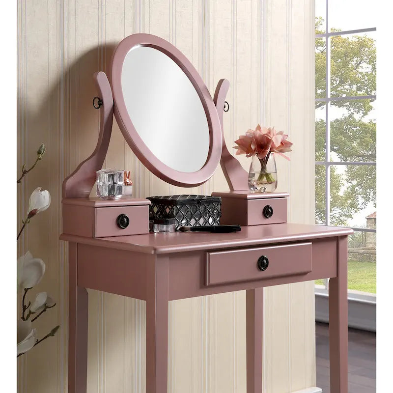 Coiffeuse et tabouret Moniys Wood Moniya