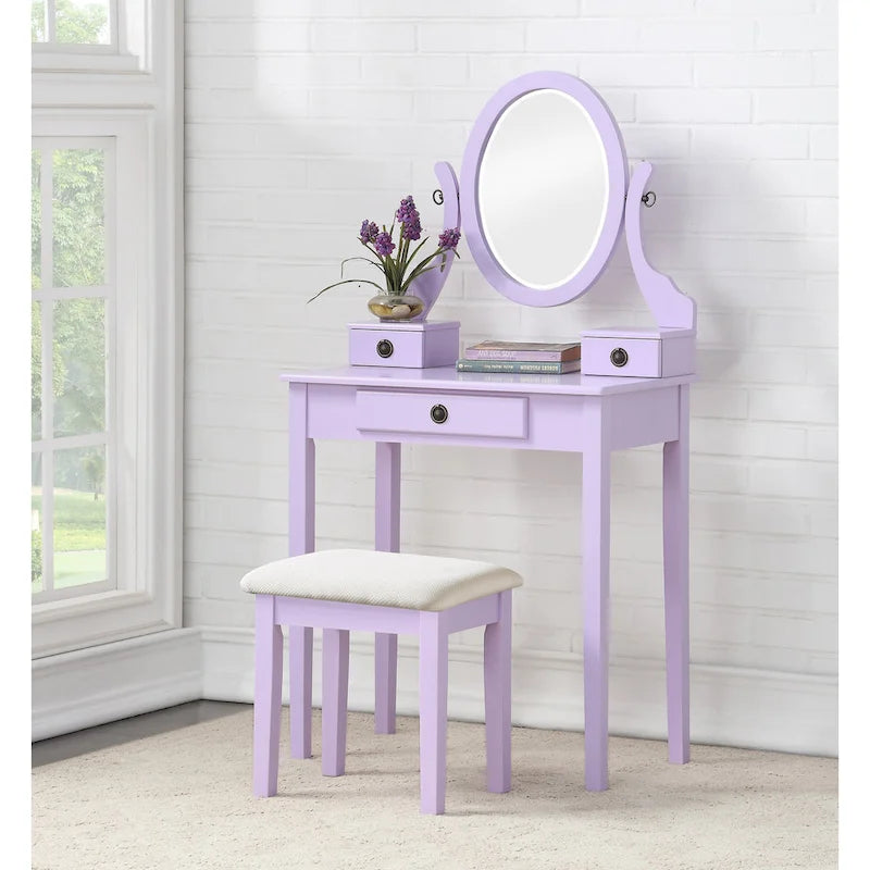 Coiffeuse et tabouret Moniys Wood Moniya