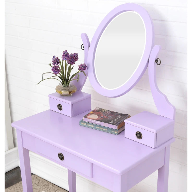 Coiffeuse et tabouret Moniys Wood Moniya
