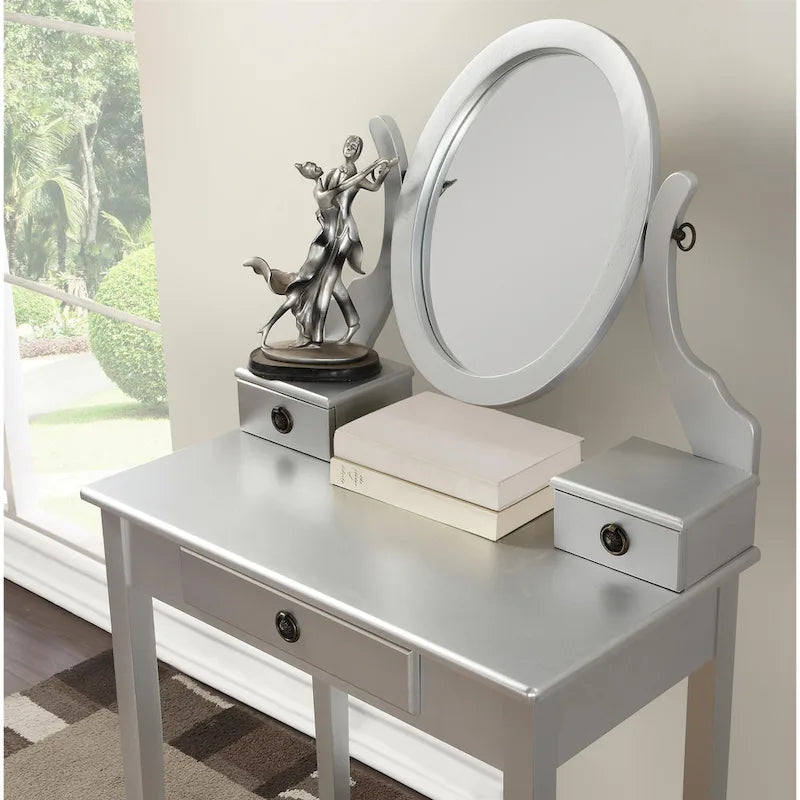 Coiffeuse et tabouret Moniys Wood Moniya