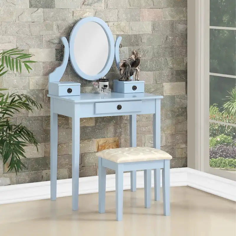 Coiffeuse et tabouret Moniys Wood Moniya