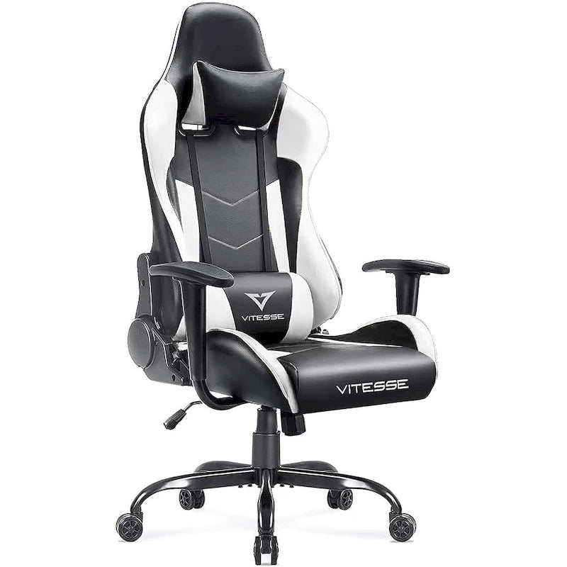 Chaise de jeu BOSSIN avec dossier haut et support lombaire pour ordinateur de bureau
