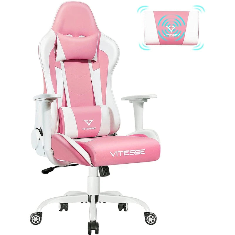 Chaise de jeu BOSSIN avec dossier haut et support lombaire pour ordinateur de bureau