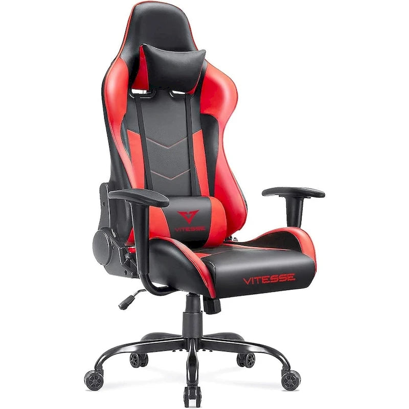 Chaise de jeu BOSSIN avec dossier haut et support lombaire pour ordinateur de bureau