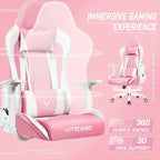 Chaise de jeu BOSSIN avec dossier haut et support lombaire pour ordinateur de bureau