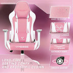 Chaise de jeu BOSSIN avec dossier haut et support lombaire pour ordinateur de bureau