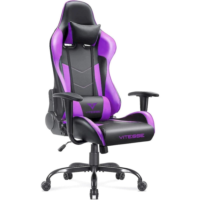 Chaise de jeu BOSSIN avec dossier haut et support lombaire pour ordinateur de bureau