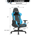 Chaise de jeu BOSSIN avec dossier haut et support lombaire pour ordinateur de bureau
