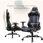Chaise de jeu BOSSIN avec dossier haut et support lombaire pour ordinateur de bureau