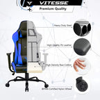 Chaise de jeu BOSSIN avec dossier haut et support lombaire pour ordinateur de bureau