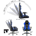 Chaise de jeu BOSSIN avec dossier haut et support lombaire pour ordinateur de bureau
