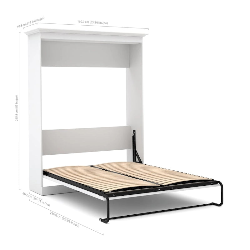 Lit escamotable et organisateur de placard (84 po de large) polyvalents de Bestar