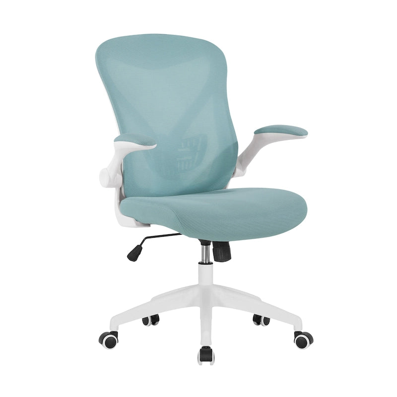 Chaise de bureau ergonomique en maille Porthos Home Cole avec base en nylon et mécanisme d'inclinaison