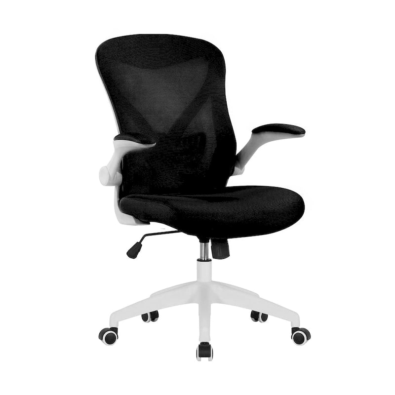 Chaise de bureau ergonomique en maille Porthos Home Cole avec base en nylon et mécanisme d'inclinaison