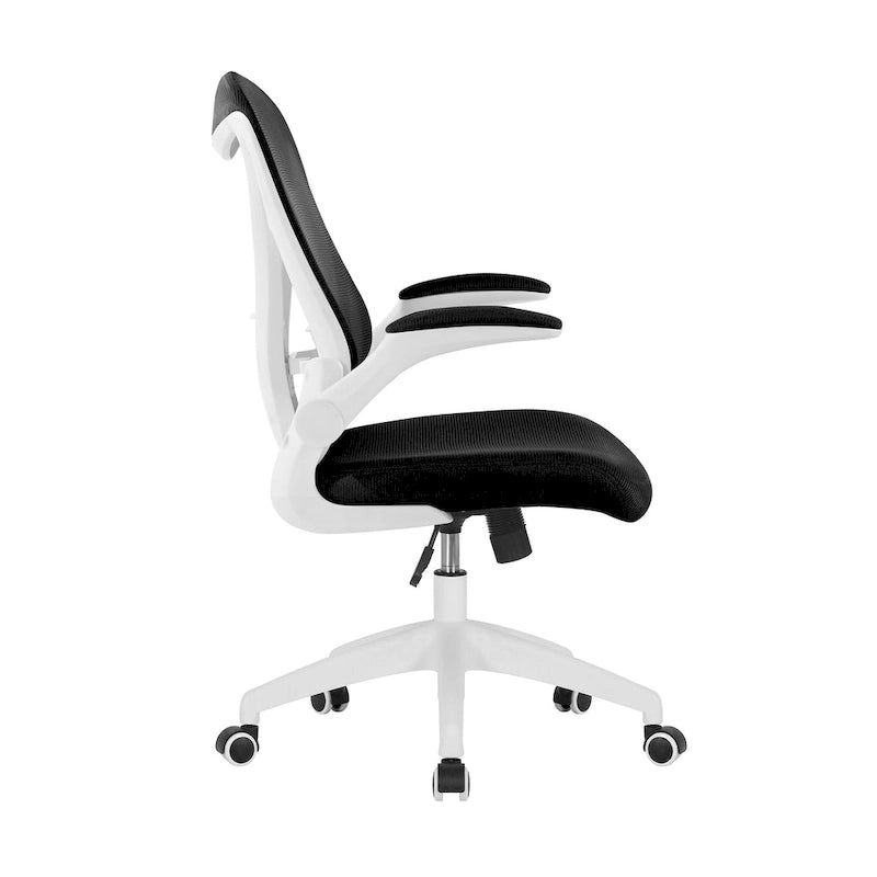 Chaise de bureau ergonomique en maille Porthos Home Cole avec base en nylon et mécanisme d'inclinaison