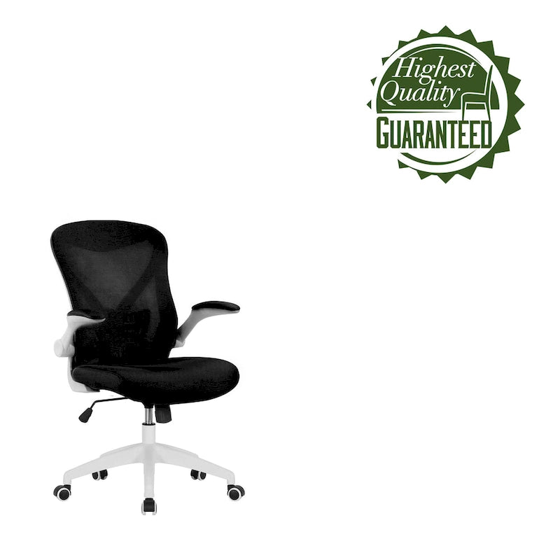 Chaise de bureau ergonomique en maille Porthos Home Cole avec base en nylon et mécanisme d'inclinaison