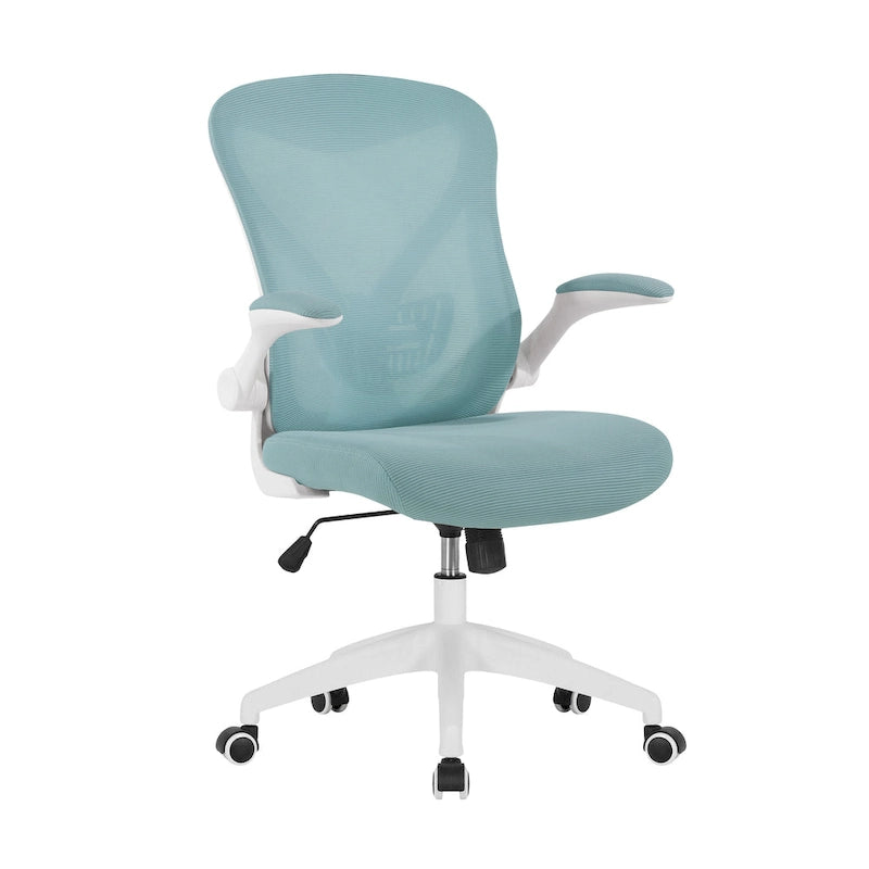 Chaise de bureau ergonomique en maille Porthos Home Cole avec base en nylon et mécanisme d'inclinaison