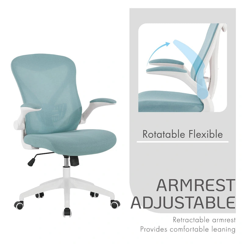 Chaise de bureau ergonomique en maille Porthos Home Cole avec base en nylon et mécanisme d'inclinaison