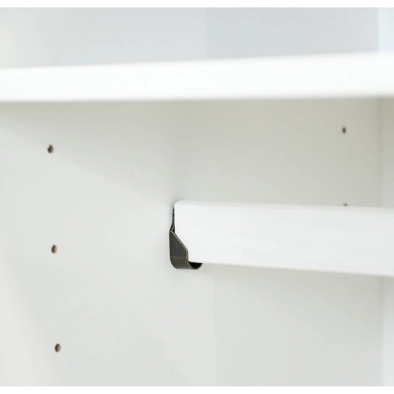 Palace Imports Armoire Intelligente 100% Bois Massif avec 2 Tiroirs, Poignées Métalliques ou en Bois