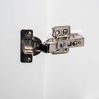 Palace Imports Armoire Intelligente 100% Bois Massif avec 2 Tiroirs, Poignées Métalliques ou en Bois