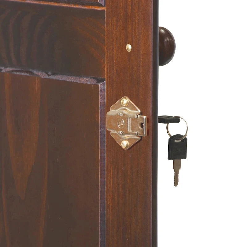 Palace Imports Armoire Intelligente 100% Bois Massif avec 2 Tiroirs, Poignées Métalliques ou en Bois