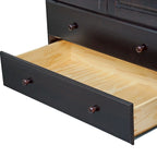 Palace Imports Armoire Intelligente 100% Bois Massif avec 2 Tiroirs, Poignées Métalliques ou en Bois