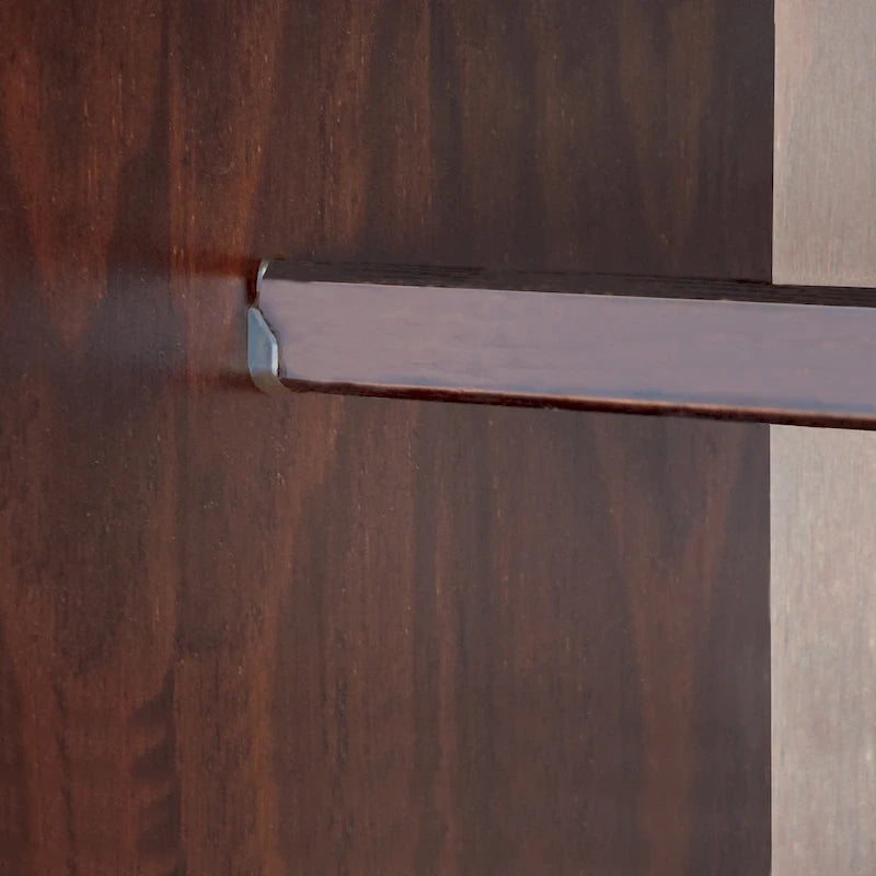 Palace Imports Armoire Intelligente 100% Bois Massif avec 2 Tiroirs, Poignées Métalliques ou en Bois