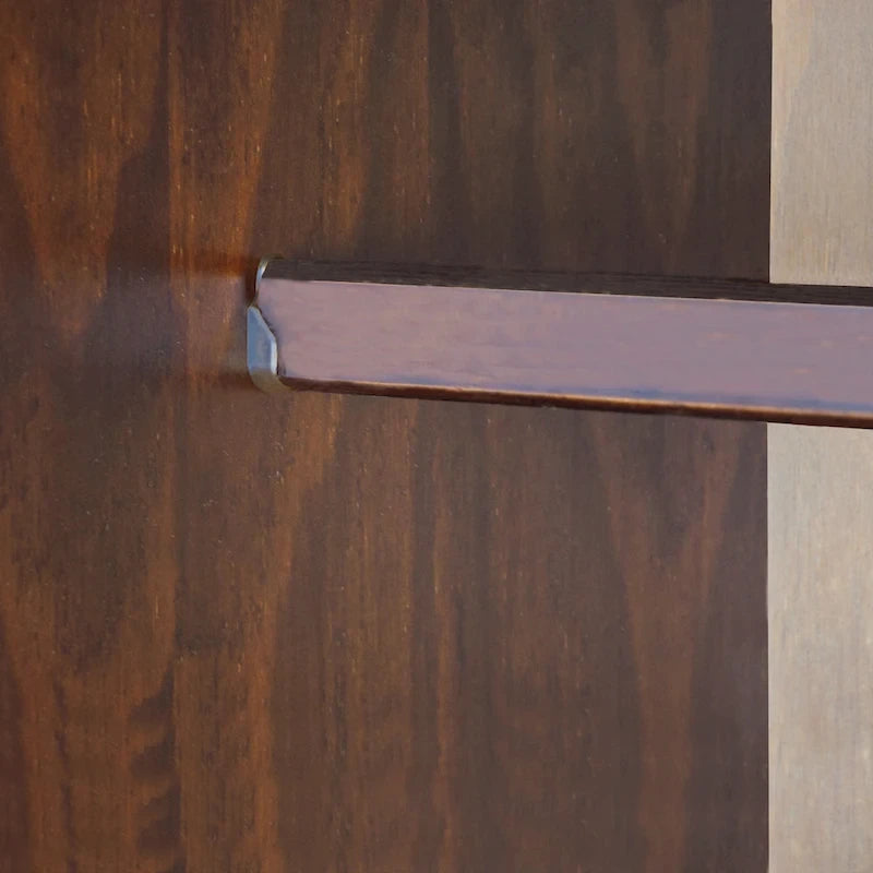 Palace Imports Armoire Intelligente 100% Bois Massif avec 2 Tiroirs, Poignées Métalliques ou en Bois