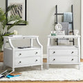 Jennifer 2 - Drawer Nightstand with Built-In Outlets and Pull-out Tray Set of 2 by HULALA HOME