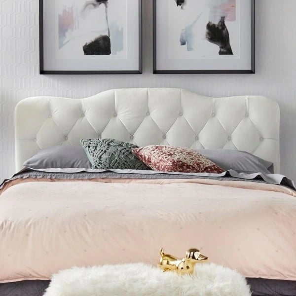 Tête de lit capitonnée traditionnelle Queen Tessa de Simple Living