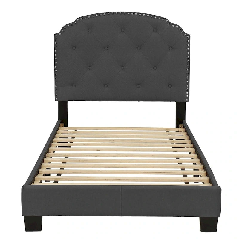 Lit jumeau capitonné Poundex Platform