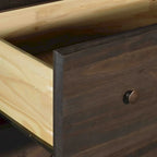 Grain Wood Furniture Shaker Armoire 2 portes en bois massif - 41x72x22