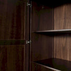 Grain Wood Furniture Shaker Armoire 2 portes en bois massif - 41x72x22