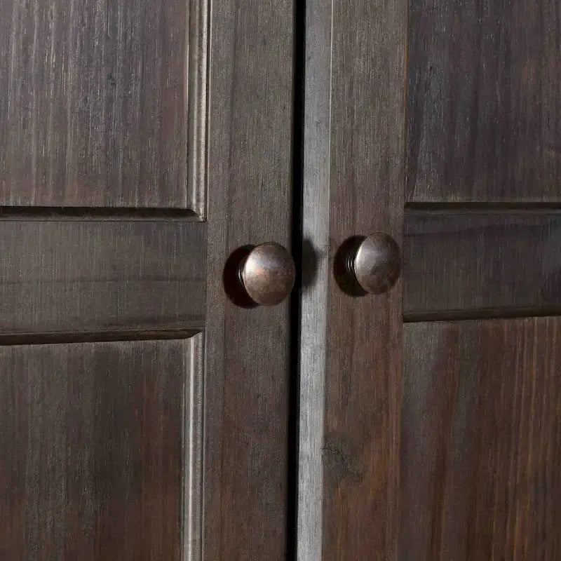 Grain Wood Furniture Shaker Armoire 2 portes en bois massif - 41x72x22
