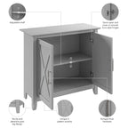 Petit meuble de rangement Key West avec portes par Bush Furniture