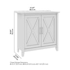 Petit meuble de rangement Key West avec portes par Bush Furniture