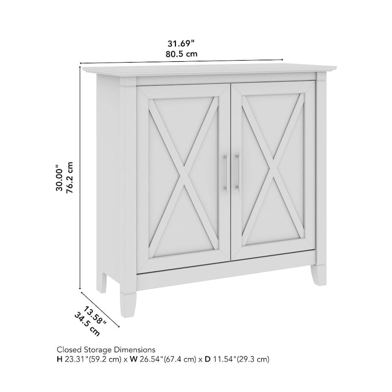 Petit meuble de rangement Key West avec portes par Bush Furniture