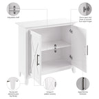 Petit meuble de rangement Key West avec portes par Bush Furniture