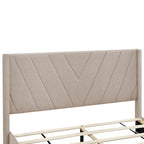 Lit de rangement Queen avec 3 tiroirs