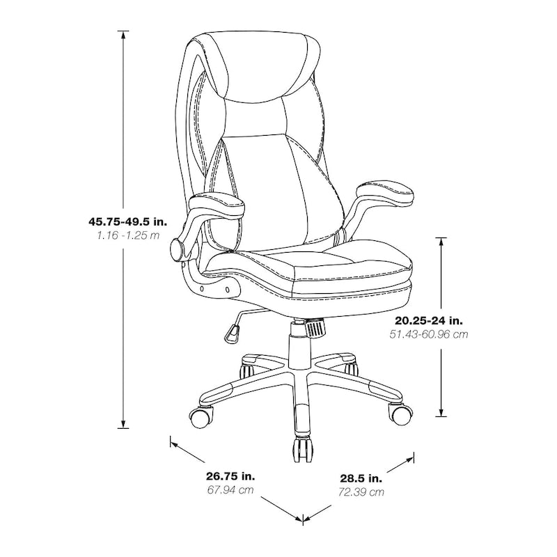 Fauteuil de bureau en cuir reconstitué Executive