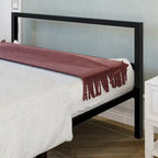 Cadre de lit plateforme moderne en métal King size