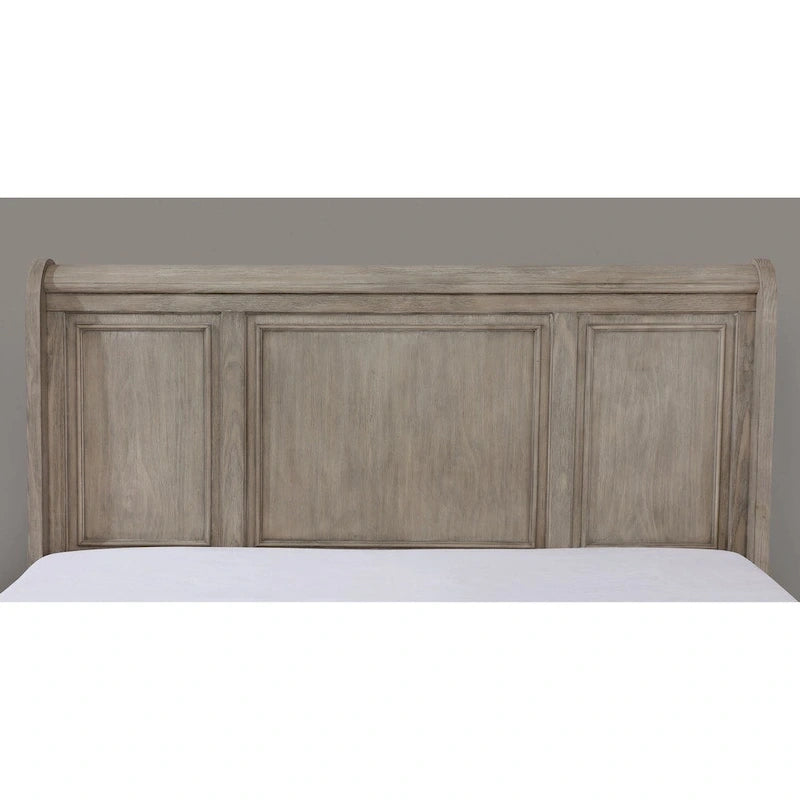 Lit traîneau 2 tiroirs en bois gris rustique Nahkohe de Furniture of America