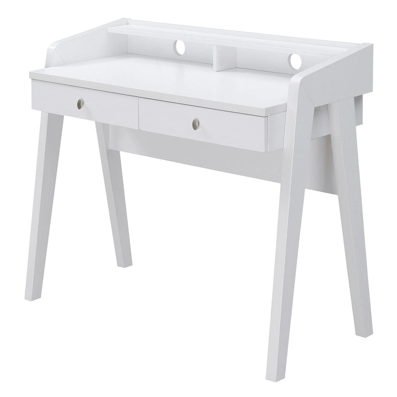 Bureau Newport Deluxe 2 tiroirs avec étagère Convenience Concepts