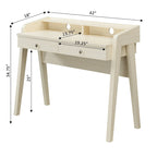 Bureau Newport Deluxe 2 tiroirs avec étagère Convenience Concepts