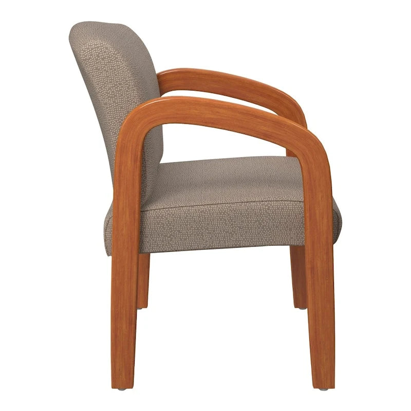 Chaise de Visiteur en Bois Chêne Clair Work Smart