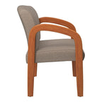 Chaise de Visiteur en Bois Chêne Clair Work Smart